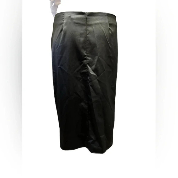 RO&DE Black  Midi Skirt Satiny Size Large - Picture 3 of 9